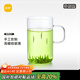 尚明高硼硅耐熱玻璃杯帶把簡(jiǎn)約飲水杯牛奶杯無(wú)蓋圓形茶杯創(chuàng  )意透明杯子 300ML2只裝