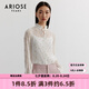 艾諾絲雅詩商場同款春秋新款法式雪紡燙金襯衫女內(nèi)搭設(shè)計(jì)感時(shí)尚10215036 白色 M