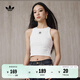 adidas簡(jiǎn)約百搭修身舒適運動(dòng)背心女裝夏季阿迪達斯官方三葉草 白色   L