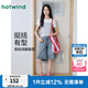 熱風(fēng)（Hotwind）女士牛仔短褲2025年夏季新款高腰港風(fēng)時(shí)尚牛仔中褲復古五分褲 06蘭色 27