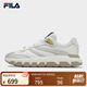 FILA 斐樂官方男鞋RIBBON先鋒運動鞋2025夏新款飄帶鞋時尚休閑鞋 奶白/淡灰黃-GB 42
