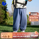 迷你巴拉男女童寶寶褲子夏季涼感抗菌寬松長(cháng)褲網(wǎng)眼透氣輕薄柔軟防蚊褲