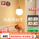 Paulmann P德國(guó)柏曼吊燈臥室床頭燈簡(jiǎn)約單頭餐桌燈吧臺(tái)卡座球形燈具 【小號(hào)】直徑20cm 暖黃光