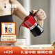 比樂(lè )蒂（Bialetti）【喬遷禮物】摩卡壺 意大利手沖咖啡壺紅色雙閥意式手動(dòng)咖啡機 紅色雙閥2杯份 100ml 紅色雙閥款