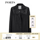 PORTS寶姿 商場同款新品女裝百搭鏤空西裝夾克LL8J018KWN015 黑色 M (6)