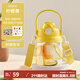 泰福高（TAFUCO）tritan大容量?jī)和募揪W(wǎng)紅學(xué)生大肚杯女生雙飲1L檸檬黃T2838