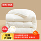 京東京造大白被100%原生纖維A類(lèi)磨毛保暖被子加厚冬季被芯4.4斤學(xué)生1.5m