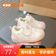 基諾輔嬰幼兒小童軟底學(xué)步鞋春秋男女寶寶透氣網(wǎng)面運動(dòng)鞋小童機能關(guān)鍵鞋 粉紅色 16 內長(cháng)12.5厘米