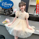 迪士尼（Disney）女童夏季連衣裙25新款兒童漢服國風(fēng)洋氣公主裙女孩夏裝網(wǎng)紅裙子 米色公主裙 120 建議身高108-118厘米