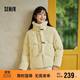 森馬（Semir）森馬羽絨服女新中式仿兔毛領(lǐng)短款保暖外套24冬新款109724113017