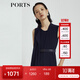PORTS寶姿 商場同款新品氣質(zhì)百搭不對稱系帶連體褲LL8P041NWB011 丈青 L (8)