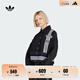 adidas宋雨琦同款街頭漫游系列可拆卸寬松牛仔外套阿迪達斯三葉草 牛仔黑     M
