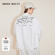 MISS SIXTY x Keith Haring 跨界合作系列牛仔外套女寬松翻領 漂白 M