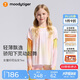 moodytiger[開學(xué)禮]女童仙女T恤長(zhǎng)袖春夏款打底衫假兩件輕薄涼感兒童防曬衣