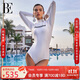 范德安（BALNEAIRE）時(shí)尚系列海邊連體泳衣女士時(shí)尚顯瘦長(cháng)袖防曬保守游泳 61502 L
