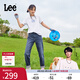 Lee【張凌赫代言】411舒適高腰小直腳中深藍(lán)色水洗女牛仔褲A5662 中深藍(lán)(25褲長) 26 (105-110斤可選)