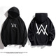 嬿語(yǔ)嘉豪同款衛衣 艾倫沃克alanwalker同款潮小眾秋冬新款連帽男 【春秋】艾倫沃克連帽黑衛衣 常 L 【建議95-115斤】