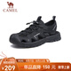 駱駝（CAMEL）戶外休閑運動涼鞋包頭洞洞沙灘鞋男 G13M076011 黑色 41