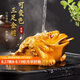 八千行金蟾茶寵擺件高端變色可養(yǎng)吸財(cái)招財(cái)茶具配件茶桌風(fēng)水精品蟾蜍