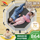 嗨跳(德國(guó))蹦蹦床兒童家用室內(nèi)2-10歲乳膠靜音蹭蹭跳跳床可折疊帶護(hù)網(wǎng) 全球同款-ES8【乳膠蹦床】