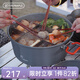 火楓（FIRE-MAPLE）盛宴火鍋3L大容量單鍋具露營野炊家庭折疊便攜行軍鍋燃?xì)饪ㄊ綘t用 盛宴火鍋3L不含分隔片