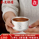 泰光銀樓 銀杯子999足銀茶杯雪花銀水杯食用銀茶具實(shí)用銀酒杯隔熱防燙 百福本色110毫升 銀重約90克
