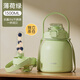 恩爾美（nRMEi）大肚杯保溫杯大容量女士316不銹鋼高顏值學(xué)生噸桶噸吸管水壺杯子 綠色1500ml【雙飲+茶倉+背帶】