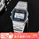 卡西歐（CASIO）手表 小春同款 情侶經(jīng)典復古小方塊 時(shí)尚學(xué)生表小金表 A158WA-1D 店主主推