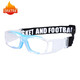 DRATRA籃球眼鏡 近視專(zhuān)業(yè)運動(dòng)眼鏡足球眼鏡防護防爆防霧跑步踢球打球PC 透明框藍護墊A03 定制近400度散200度內