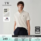 Teenie Weenie Men小熊男裝POLO衫T恤2025夏新款休閑涼感翻領白色短袖上衣 白色 L
