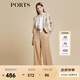 PORTS寶姿商場(chǎng)同款春夏新款女裝“Crop Top格紋短西裝”LD8J086PFD122 亞麻淺金混色 M (6)