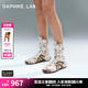 DAPHNE LAB方糖拳擊靴 德訓(xùn)底獵裝短靴復(fù)古中筒西部靴女靴25秋季新款 奶白 【馬毛款】 37 (235mm)