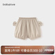 babylove嬰兒短褲夏季純棉紗布薄款寶寶大pp褲可愛百搭嬰幼兒褲子