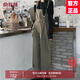 俞兆林（YUZHAOLIN）工裝吊帶背帶九分休閑褲女2025春秋季新款時(shí)尚女裝寬松闊腿直筒褲 圖片色 背帶褲 M 建議95-110斤