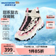 Skechers斯凱奇兒童秋冬加絨保暖棉鞋靴女童運動(dòng)休閑大棉鞋303952L