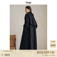 旅途原品ltyp 真絲羊毛長絨棉文藝長風(fēng)衣女秋季 高端休閑百搭外套 經(jīng)典黑現(xiàn)貨 M