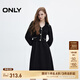 ONLY春夏氣質(zhì)優(yōu)雅拼接V領中長裙針織連衣裙女|124307012 H1Z 黑色 L (170) 88A