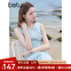 百圖betu女裝2025夏新款連衣裙海風(fēng)絮語夏日多巴胺海鹽藍(lán)裙子2505T65 藍(lán)色 M