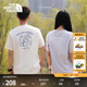 北面（The North Face）短袖T恤情侶款小熊戶(hù)外圓領(lǐng)寬松舒適透氣25新品【經(jīng)典款】|8EYN QLI/沙丘白 XL /180
