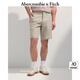 ABERCROMBIE & FITCH【百搭多口袋】男裝25夏季新款美式通勤寬松西裝短褲KI128-5037 淺棕色 31 W(180/78A)