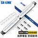 SK-LINK 100對(duì)110電話語音配線架 電信工程級(jí)1U機(jī)架式語音電話鍍金理線架 19英寸打線理線器SK-P110-100