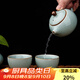 容山堂陳文德大師汝窯旅行茶具套裝一壺兩杯高檔功夫茶具泡茶壺中秋禮物 陳文德汝窯一壺兩杯-西施壺款