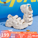 駱駝（CAMEL）運動涼鞋女機(jī)能風(fēng)拼接魔術(shù)貼增高厚底涼鞋 L23M076134 杏色 38 