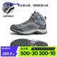 迪卡儂（DECATHLON）鞋男女登山鞋戶外防水防滑春秋高幫靴QUS MH100-NEW 女款中幫-松灰色 37