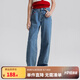 ELLE KIDS童裝 百搭水洗直筒牛仔褲女童秋裝上新純棉舒適透氣長(cháng)褲 牛仔色 165 (M)