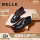 百麗/BELLE商場(chǎng)同款牛皮革男商務(wù)正裝皮鞋B3217CM0 黑色2 40 