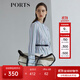 PORTS寶姿商場(chǎng)同款新品女裝簡(jiǎn)約百搭條紋開(kāi)叉襯衫LL8B057KFD079 白色條紋 M (6)