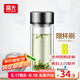 富光玻璃杯大容量杯子商務(wù)男辦公杯泡茶杯玻璃茶杯透明帶蓋便攜式水杯 商務(wù)直身杯 320ml