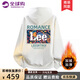 LEEREDPOI潮牌寬松套頭衛衣男韓版連帽印花休閑長(cháng)袖t恤男女同款春秋外套 白色加絨 L （建議115-130斤）