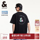 杰克·瓊斯（JACK&JONES） 春季鐳射反光膠印涼感華夫格舒適日常休閑短袖T恤男裝225101124